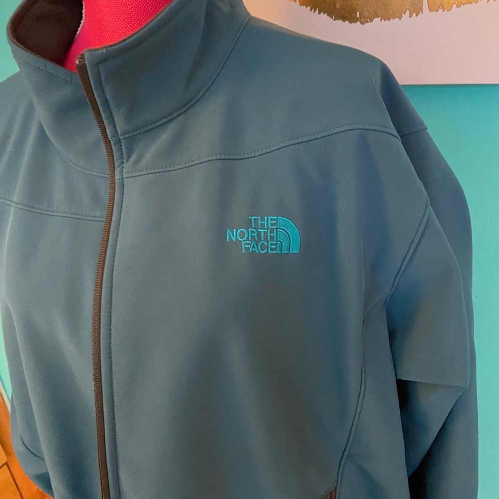 MENS TEAL NORTH FACE JACKET - Picture 2 of 6